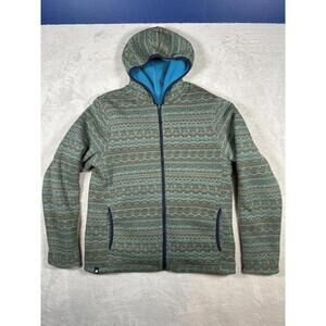 The North Face Womens Large Sherpa Reversible Fleece Jacket Aztec Southwest VTG